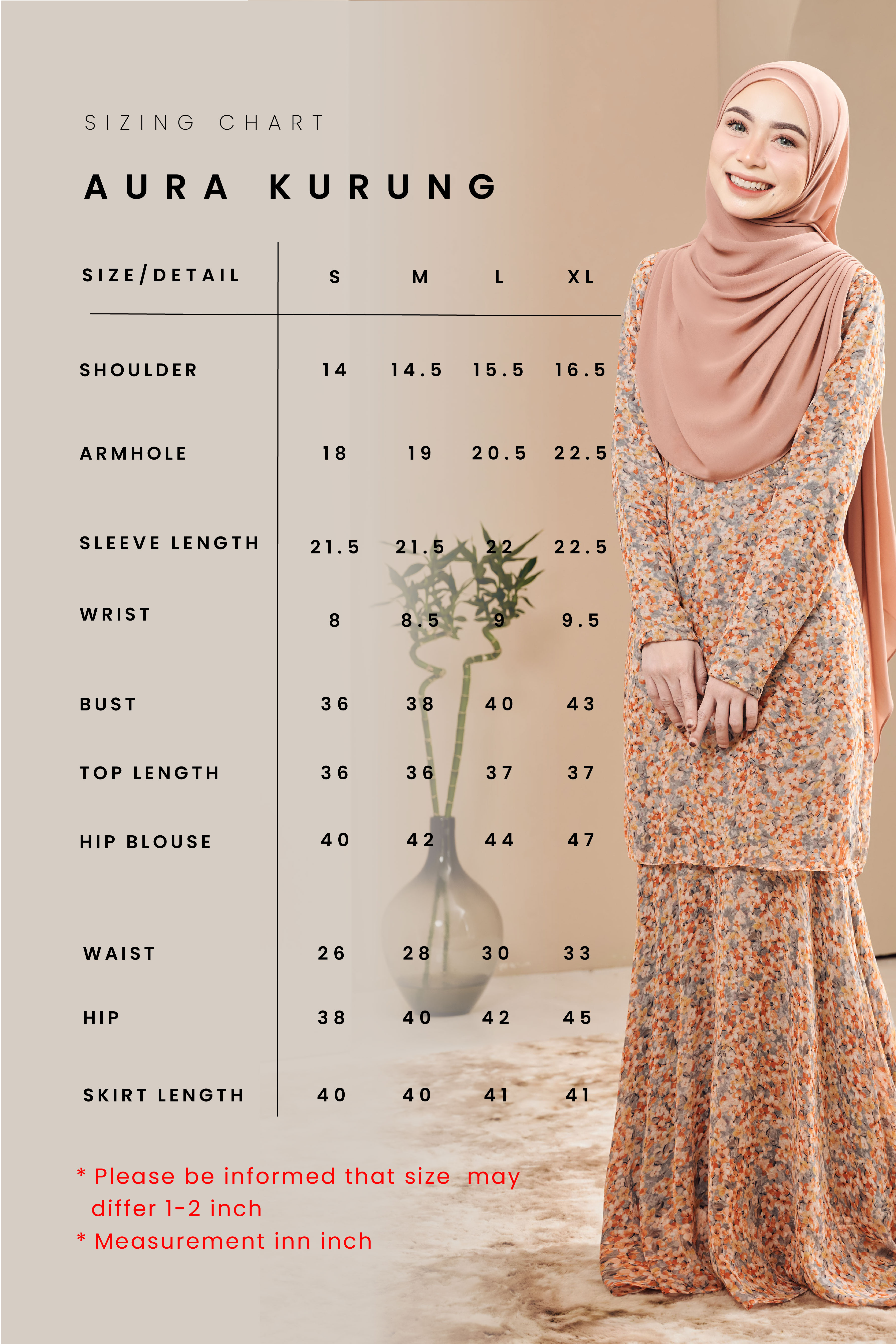 Aura Kurung in Betty